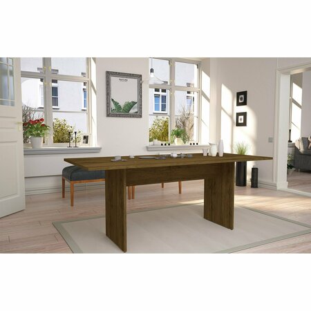 MANHATTAN COMFORT Rectangle NoMad 67.91 Dining Table in Nature, 67.91 W, 32.48 L, 29.92 H, MDF Top, Nature 122GMC77